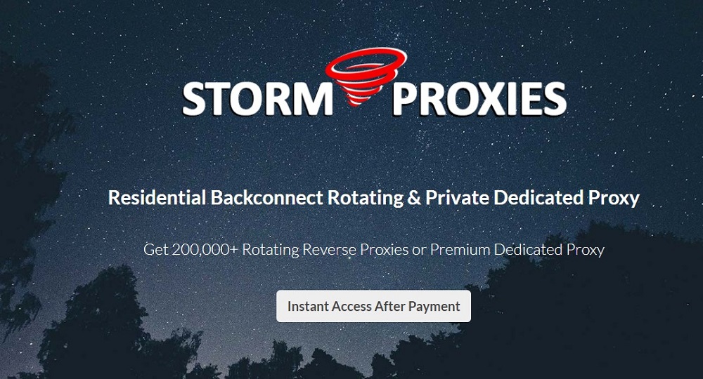 Stormproxies Overview