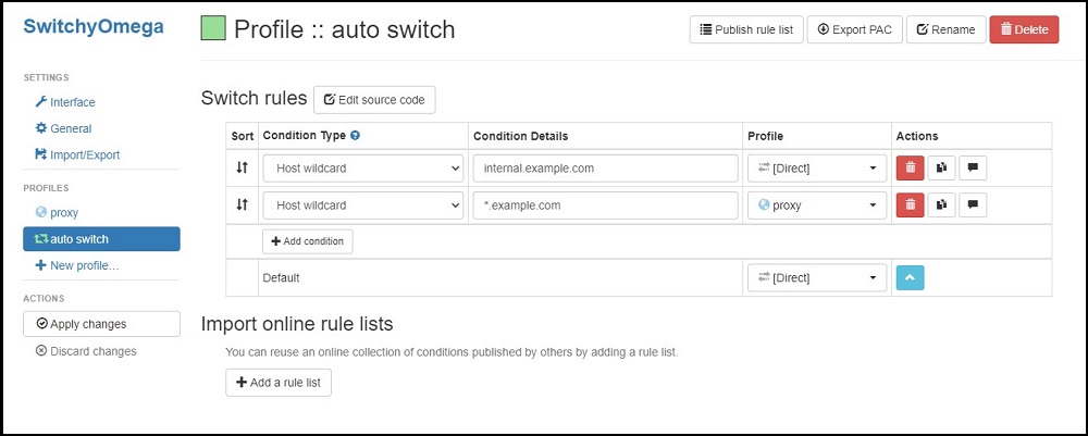 SwitchyOmega Features