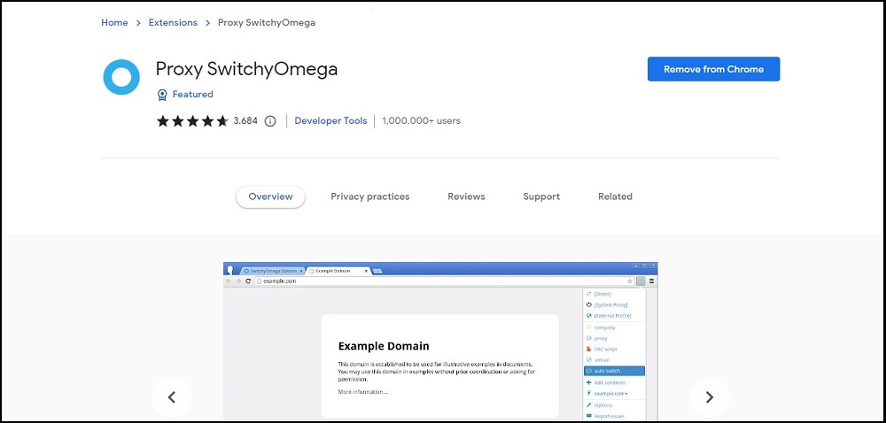 use SwitchyOmega on Chrome