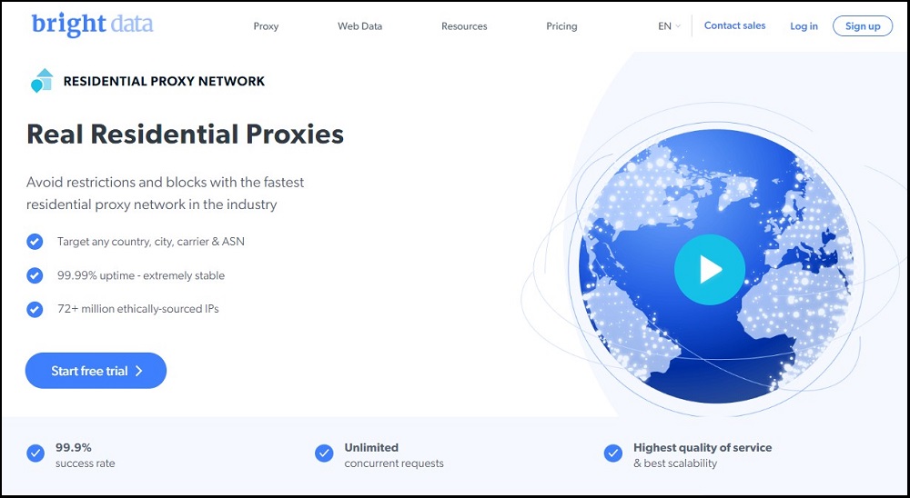 Bright Data Real Residential Proxies