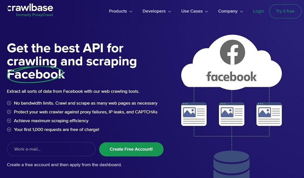 Crawlbase for Facebook Scraper