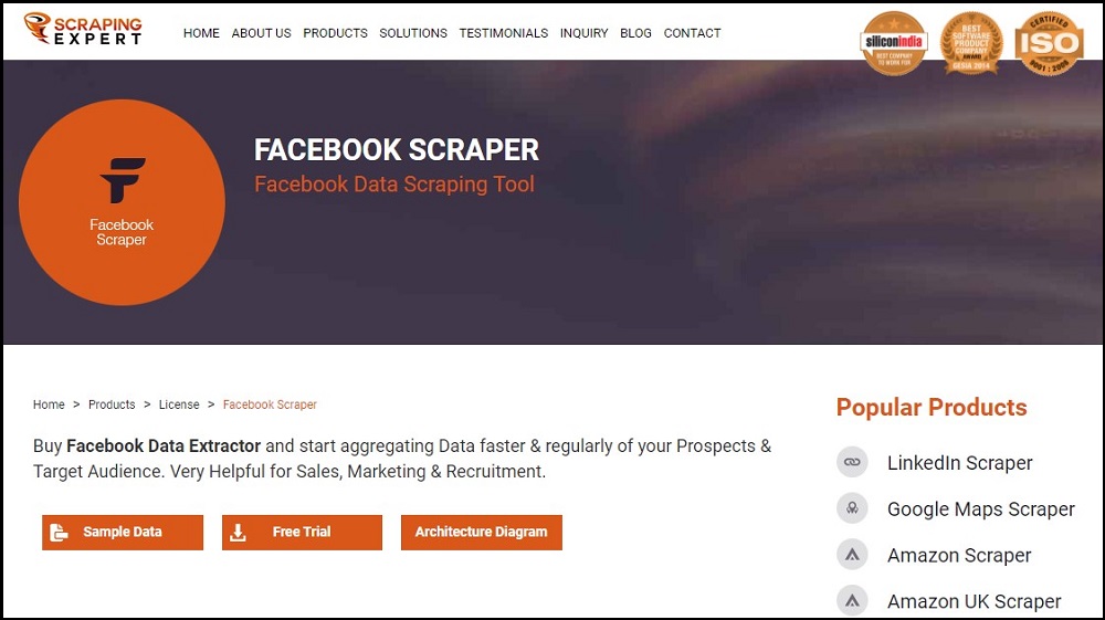 ScrapingExpert for Facebook Scraper