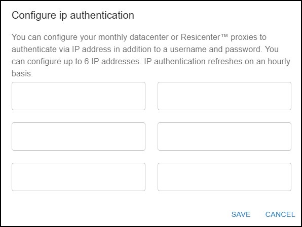 Configure IP authentication