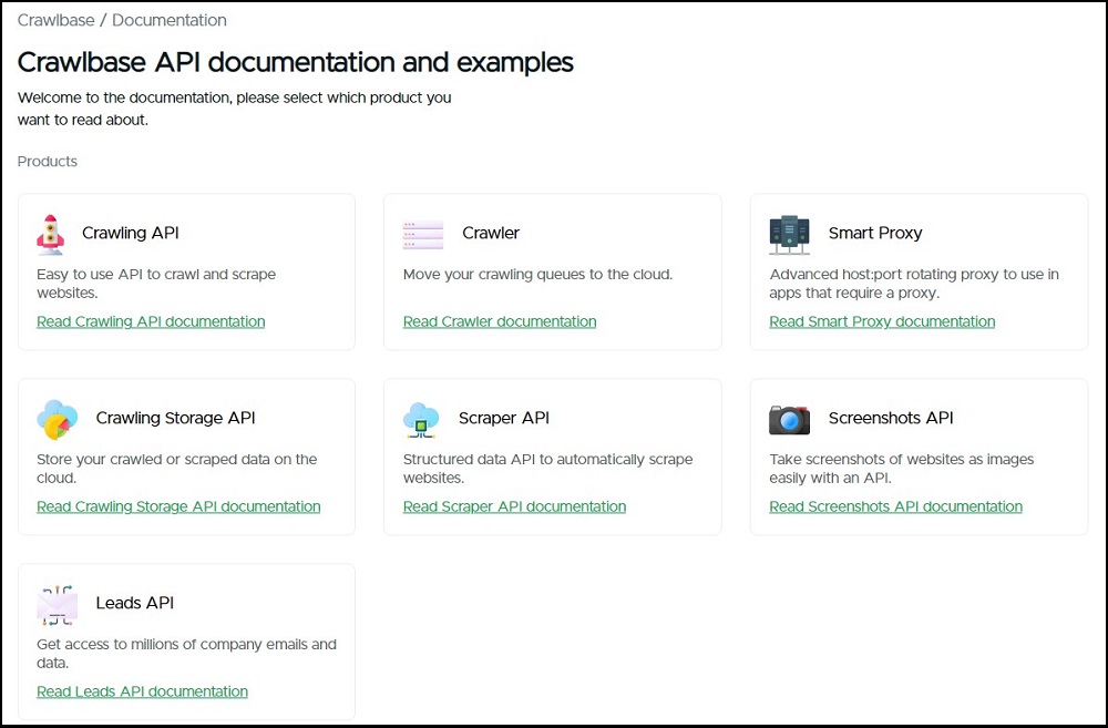 Crawlbase API Documentation and Examples