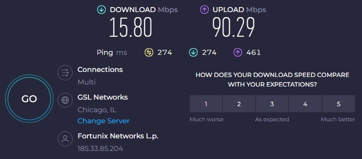 使用proxy-IPV4 进行 IP 测试 3