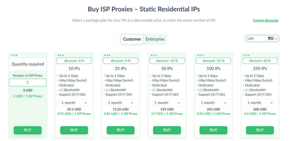 Proxy-Seller ISP Proxies