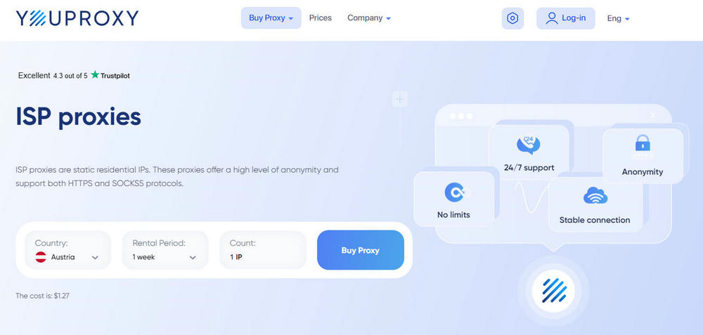 Youproxy ISP Proxies