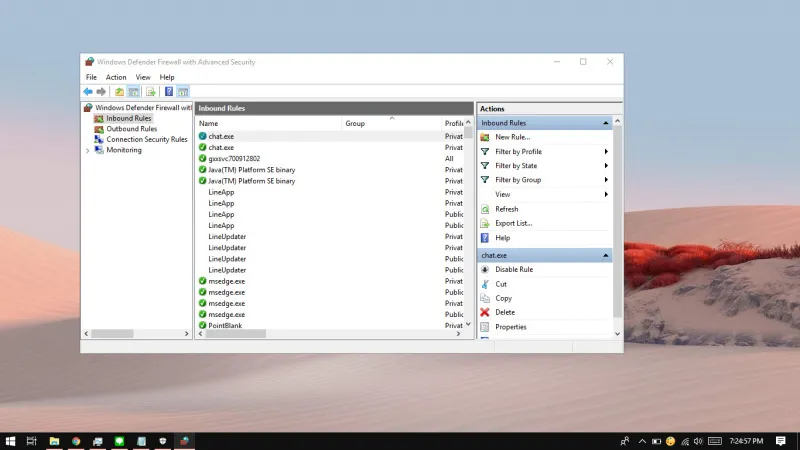 How do you close a port on a Windows PC