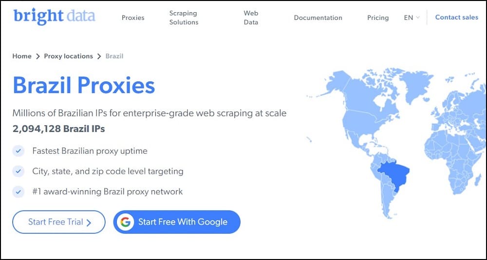 Bright Data for Brazil Proxies