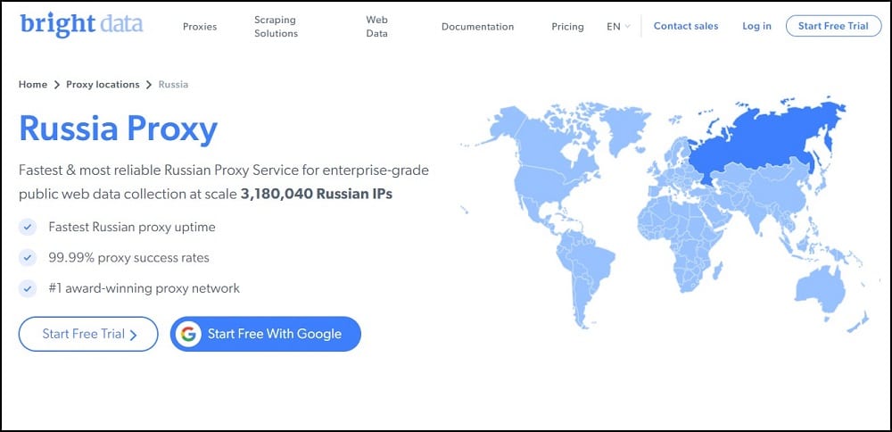 Bright Data for Russia Proxies