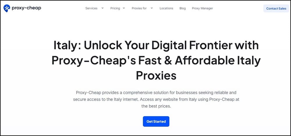 Proxy-Cheap for Italy