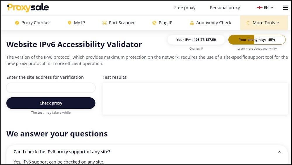 Proxy-Sale for top IPv6 Proxies