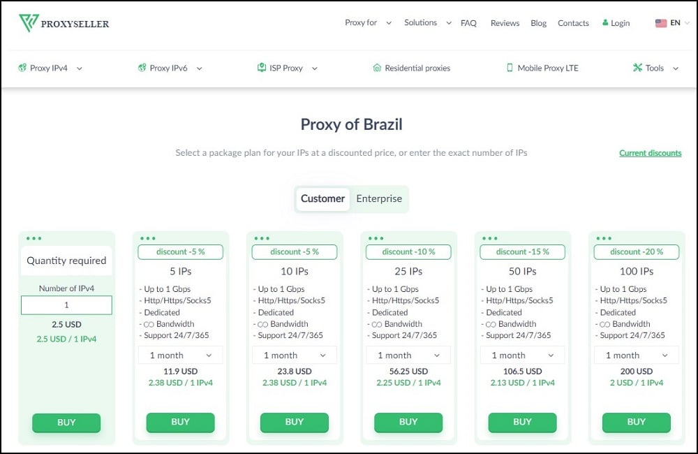 Proxy-Seller for Brazil Proxies