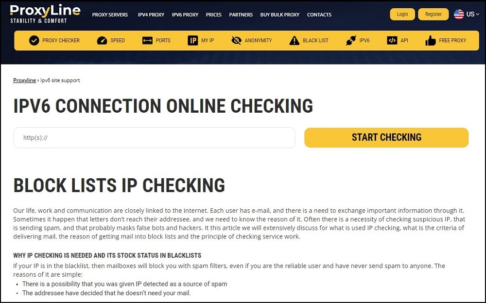 ProxyLine for top IPv6 Proxies