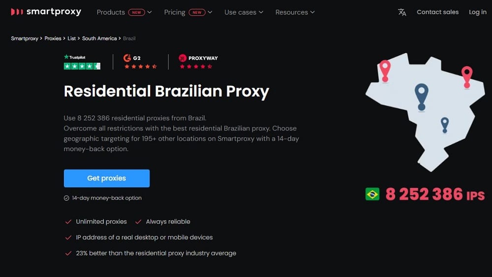 Smartproxy for Brazil Proxies