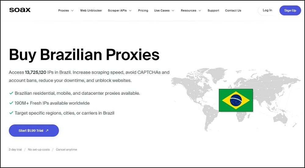 Soax for Brazil Proxies