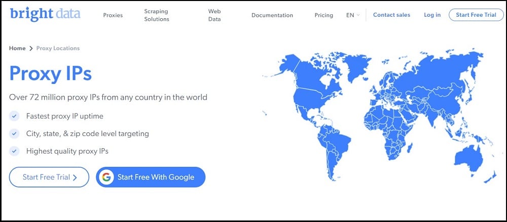 Bright Data IP Location