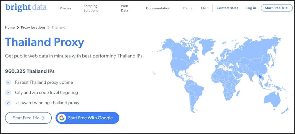 Bright Data for Thailand Proxies