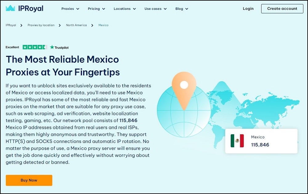 IPRoyal for Mexico Proxy