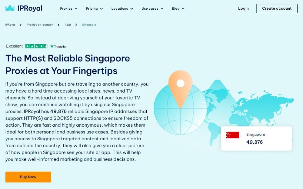 IPRoyal for Singapore Proxies