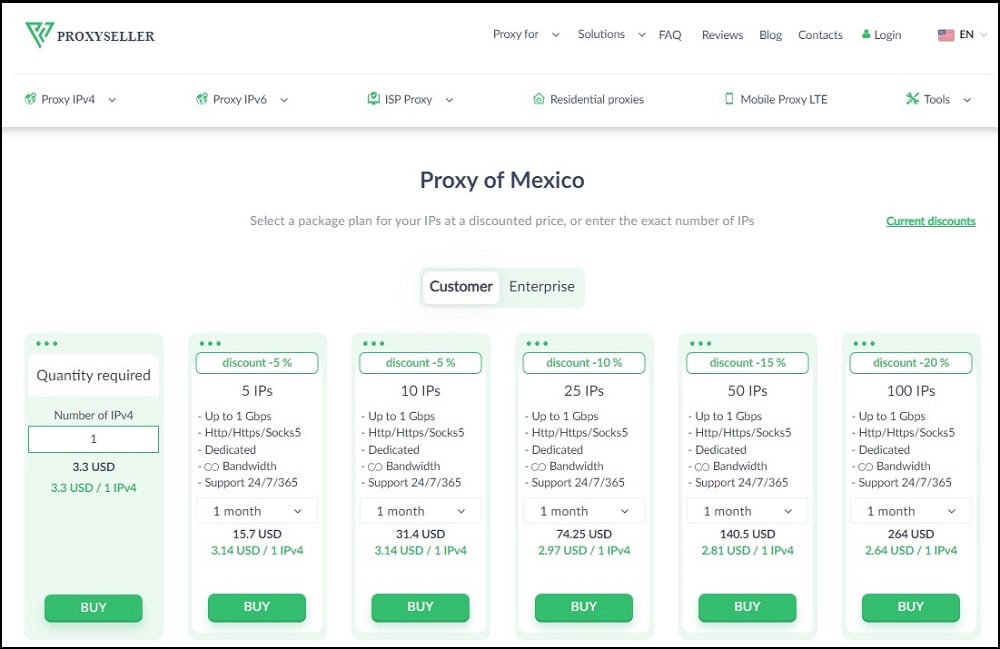 Proxy-Seller for Mexico Proxy