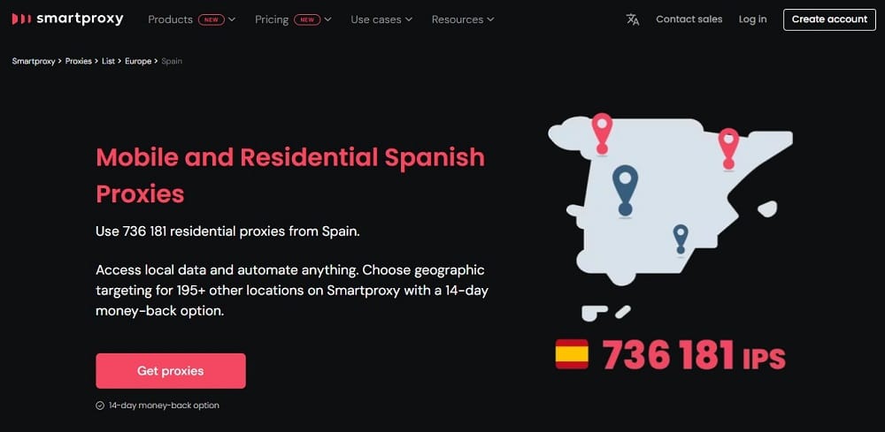 西班牙代理服务器 Smartproxy