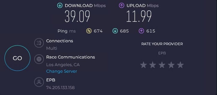 Dataimpulse ip 5 speed test