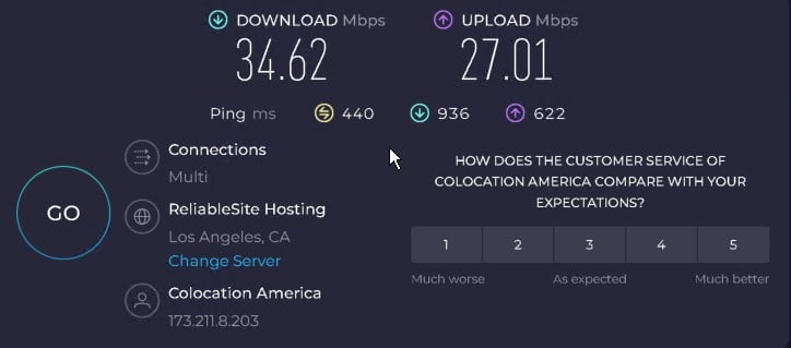 Dataimpulse ip 7 speed test