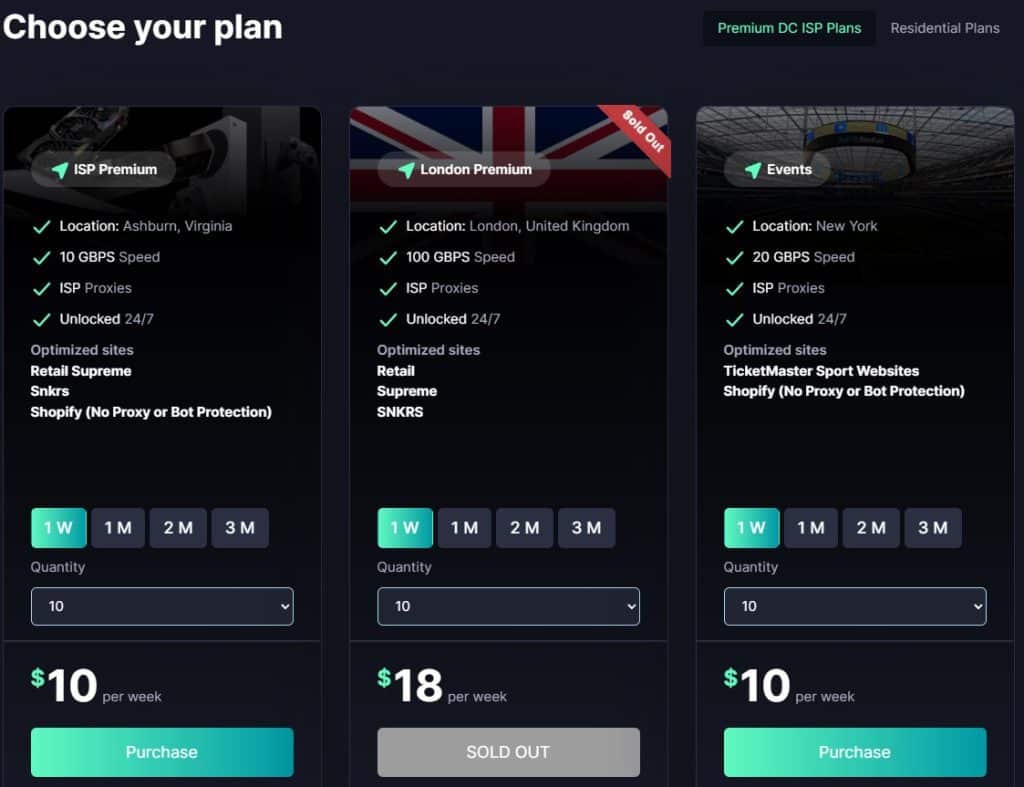 Oculus Proxies plan