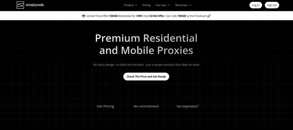SimplyNode home page