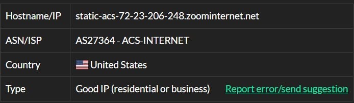simplynode ip 8 isp test