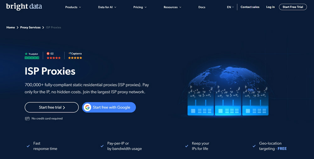 Bright Data ISP Proxies
